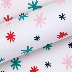 Vandoros - Wrapping Paper Snowfall Bright 76cm X 2.5m