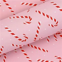Vandoros - Candy Cane Pink/Red Wrapping Paper 76cm X 2.5m