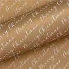 Vandoros - Wrapping Paper Merry Christmas Script Gold/White 76cm X 2.5m