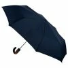 Clifton - Auto Open Auto Close Wooden Trim Umbrella Ink Navy