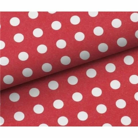 Vandoros - Wrapping Paper Large Spots Red/White 76cm X 2.5m 1 Vandoros - Wrapping Paper Large Spots Red/White 76cm X 2.5m