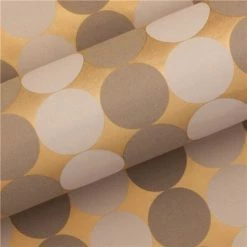Vandoros - Wrapping Paper Baubles Latte/Mocha 76cm X 2.5m