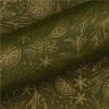 Vandoros - Wrapping Paper Sugar And Spice Olive/Gold 76cm X 2.5m