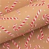 Vandoros - Wrapping Paper Candy Cane Ginger 76cm X 2.5m