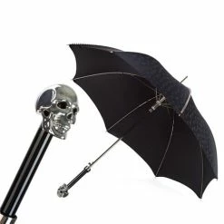 Pasotti - Umbrella Studded Skull Black