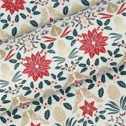 Vandoros - Wrapping Paper Poinsettia Red 76cm X 2.5m