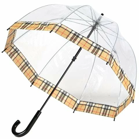 Clifton - Birdcage Umbrella Clifton Camel Tartan Print 1 Clifton - Birdcage Umbrella Clifton Camel Tartan Print