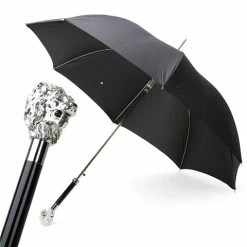 Pasotti - Umbrella Lion Silver Head Black