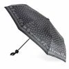 Clifton - Grey Cats On Black Fabric Umbrella With Cat Handle