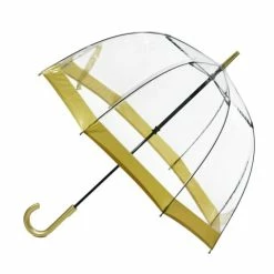 Clifton - Birdcage Umbrella With Border Gold