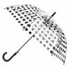 Clifton - Polka Dot Automatic Umbrella Black