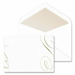 Crane & Co - Gold Flourish Printable Invitation Cards
