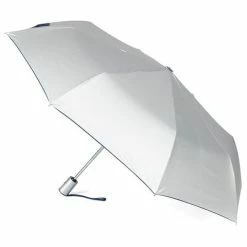 Clifton - Silver Coated Navy Windproof Auto Open Umbrella