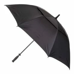 Clifton - Windpro Manual Vented Golf Umbrella Silver/Black