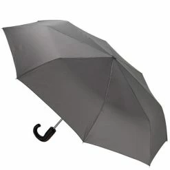 Clifton - Auto Open Auto Close Wooden Trim Umbrella Charcoal