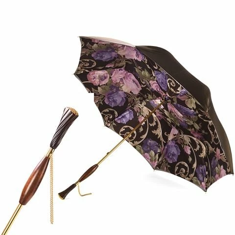 Pasotti - Umbrella Double Cloth Vintage Swarovski Handle 1 Pasotti - Umbrella Double Cloth Vintage Swarovski Handle