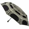 Guy De Jean - Eiffel Auto Folding Umbrella Black & Cream