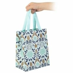 Vandoros - Poinsettia Gift Bag Icy Small Blue