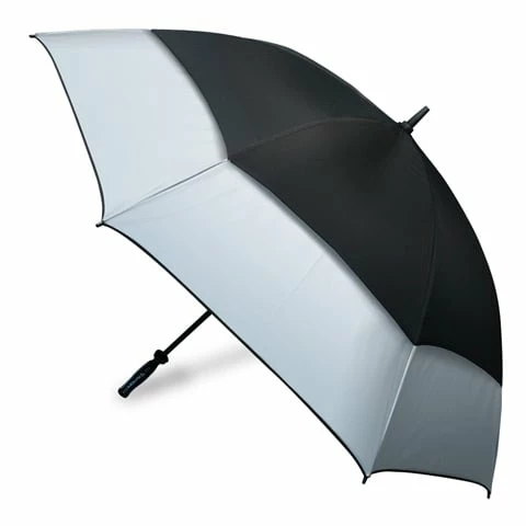 Clifton - Hurricane Black & Silver Golf Umbrella 1 Clifton - Hurricane Black & Silver Golf Umbrella
