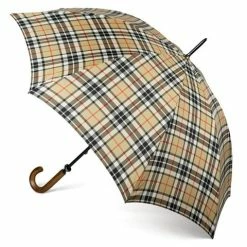 Clifton - Gents' Camel Thompson Tartan Umbrella