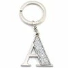 Whitehill - Silver Glitter Initial Keyring A
