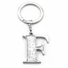 Whitehill - Silver Glitter Initial Keyring F