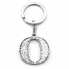 Whitehill - Silver Glitter Initial Keyring O