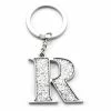 Whitehill - Silver Glitter Initial Keyring R