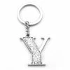 Whitehill - Silver Glitter Initial Keyring Y