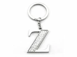 Whitehill - Silver Glitter Initial Keyring Z