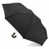 Clifton - Auto Open Auto Close Wooden Trim Umbrella Black